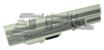 <!--Аккумуляторная батарея для MSI Wind U90, U100, RoverBook U135 6600mAh  (белая)-->
