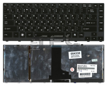 <!--Клавиатура для ноутбука Toshiba Satellite M600 M640 M645 с подсветкой-->