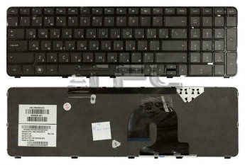 <!--Клавиатура для ноутбука HP Pavilion dv7-4000 c черной рамкой (черная)-->