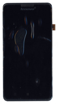 Модуль (матрица + тачскрин) для Lenovo P780 с рамкой (черный)