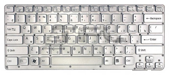 <!--Клавиатура для ноутбука Sony Vaio VPC-CA VPCCA VPCSA VPC-SA (серебро)-->
