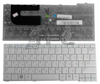<!--Клавиатура для ноутбука Samsung NC10 N110 N130 N140 (белая)-->