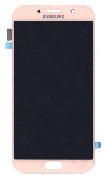 <!--Модуль (матрица + тачскрин) для Samsung Galaxy A7 (2017) SM-A720F (розовый) -->