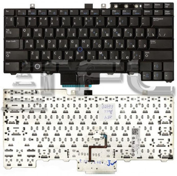 <!--Клавиатура для ноутбука Dell Latitude E5400 E6400 E6410 с трек-поинтом (черная)-->
