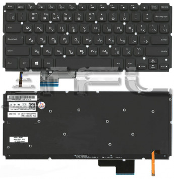<!--Клавиатура для ноутбука Dell XPS 14R без рамки сподсветкой (черная)-->