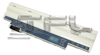 <!--Аккумуляторная батарея для Acer Aspire One D255 D260 eMachines 355 350 2200mAh (белая)-->
