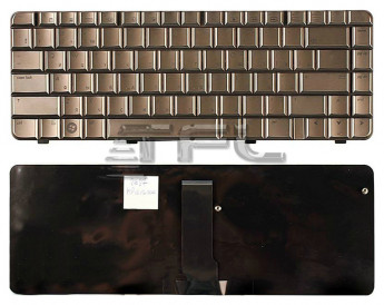 <!--Клавиатура для ноутбука HP Pavilion dv3-2000 dv3-2100 (кофе)-->
