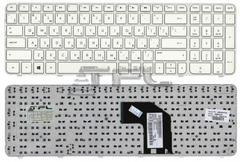<!--Клавиатура для ноутбука HP G6-2000 с белой рамкой (белая)-->