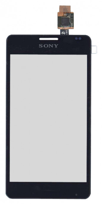 <!--Сенсорное стекло (тачскрин) для Sony Xperia E1 (черный)-->
