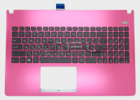 Клавиатура для Asus X501A, с корпусом, 90R-NNO5K1I80U (розовая)