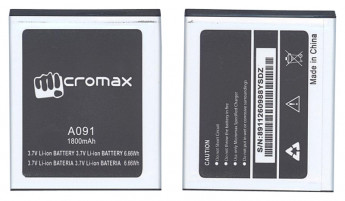 <!--Аккумуляторная батарея A091 для Micromax A091 Canvas Engage-->