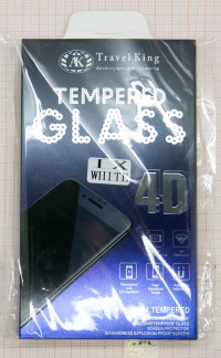 <!--Противоударное стекло 4D для Apple iPhone X (белый)-->