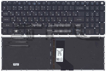 <!--Клавиатура для ноутбука Acer E5-573 с подсветкой (черная) -->