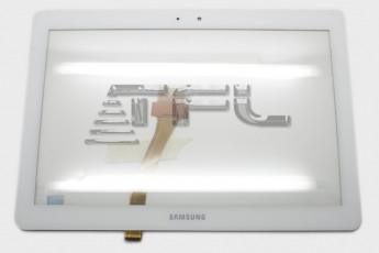 <!--Сенсорное стекло Samsung GT-P5100 (белое)-->