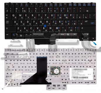 <!--Клавиатура для ноутбука HP Compaq 2510P (черная)-->