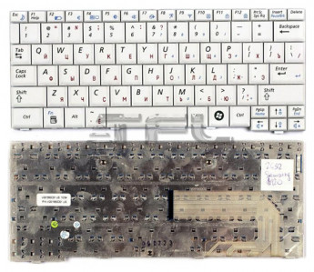 <!--Клавиатура для ноутбука Samsung N120 N510 (белая)-->