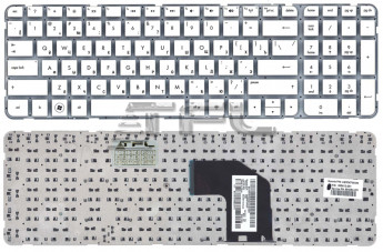 <!--Клавиатура для ноутбука HP G6-2000 без рамки (белая)-->