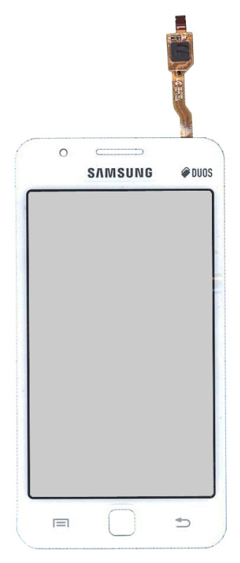 <!--Сенсорное стекло (тачскрин) для Samsung Z1 SM-Z130H (белый)-->
