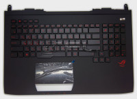 Клавиатура для Asus G751J, с корпусом, подсветка, 13NB06G1P13X11