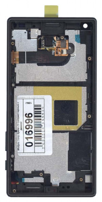 Модуль (матрица + тачскрин) для Sony Xperia Z5 Compact с рамкой (черный)
