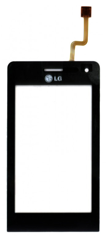 <!--Сенсорное стекло (тачскрин) для LG VIEWTY KU990 (черный)-->
