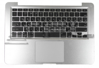 <!--Клавиатура для ноутбука Apple A1278 с корпусом (серебро)-->