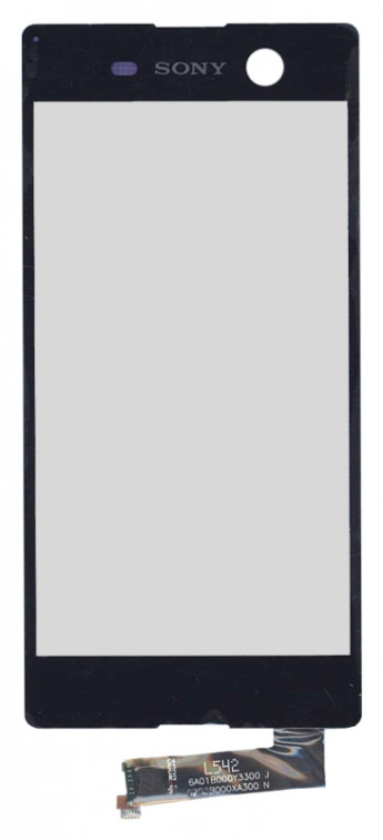<!--Сенсорное стекло (тачскрин) для Sony Xperia M5 (черный)-->