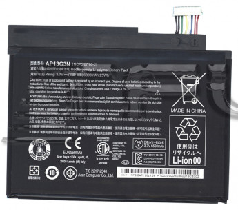 <!--Аккумуляторная батарея AP13G3N для Acer Iconia Tab W3-810 3.7V 6800mah-->