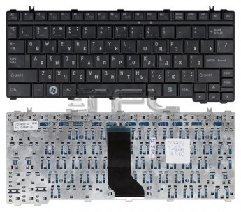 <!--Клавиатура для ноутбука Toshiba Portege M900 Satellite U500 U505 матовая (черная)-->