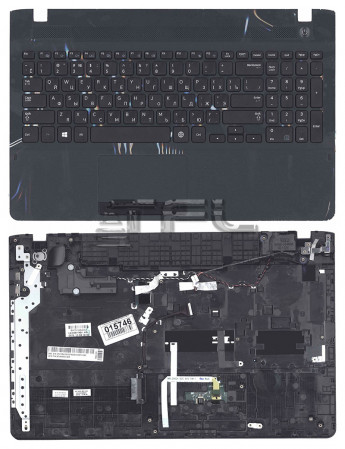 <!--Клавиатура для ноутбука Samsung NP270B5E 270E5G 270E5U 270E5R с корпусом (черная)-->