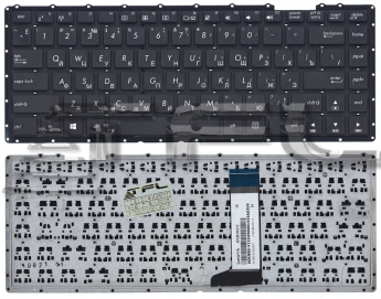 <!--Клавиатура для ноутбука Asus X451 X451CA (черная)-->