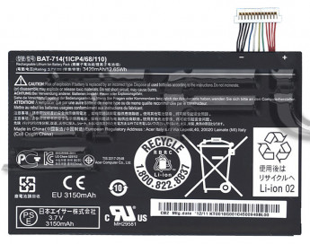 <!--Аккумуляторная батарея BAT-714 для Acer Iconia Tab A110  12.65Wh (Brand)-->