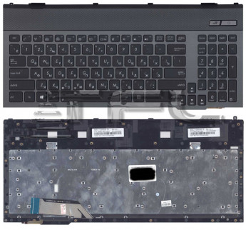 <!--Клавиатура для ноутбука ASUS G55 с рамкой и подсветкой-->