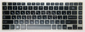 <!--Клавиатура для Toshiba L800, RU (серебро)-->