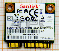 <!--SSD 24GB, half Mini PCI-E, SANDISK SDSA5FK-024G-->