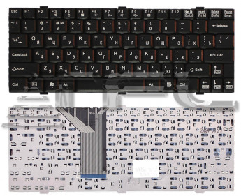 <!--Клавиатура для ноутбука Fujitsu-Simens LifeBook P5020 P5020D P5010 P5010D (черная)-->