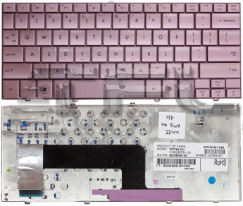 <!--Клавиатура для ноутбука HP Compaq Mini 110 110с (розовая)-->