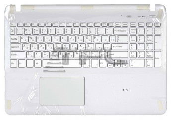 <!--Клавиатура для ноутбука Sony FIT 15 SVF15 с корпусом без подсветки (белая) -->