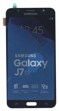 <!--Модуль (матрица + тачскрин) для Samsung Galaxy J7 (2016) SM-J710F (черный)-->
