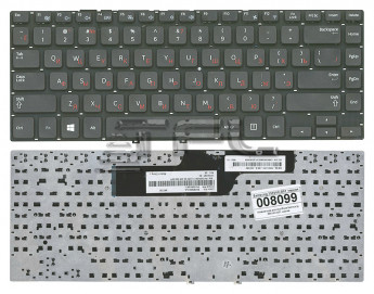 <!--Клавиатура для ноутбука Samsung 355V4C-S01 BA75-04105C с серой рамкой (черная) -->