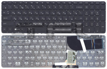<!--Клавиатура для ноутбука HP Pavilion 15-P 17-F с подсветкой (черная)-->