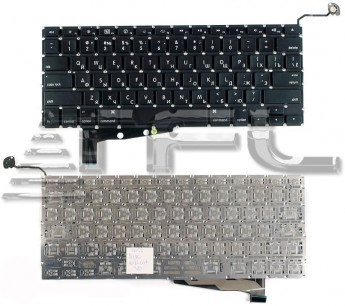 <!--Клавиатура для ноутбука Apple A1286 без SD плоский ENTER(черная)-->
