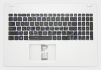 Клавиатура для Asus X551C, с корпусом, 13NB0342P03411 (белая)