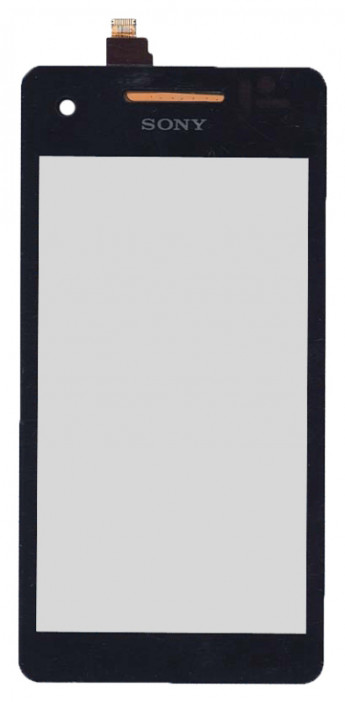 <!--Сенсорное стекло (тачскрин) для Sony Xperia V LT25i (черный)-->