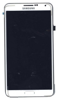 Модуль (матрица + тачскрин) для Samsung Galaxy Note 3 SM-N900 с рамкой (белый)