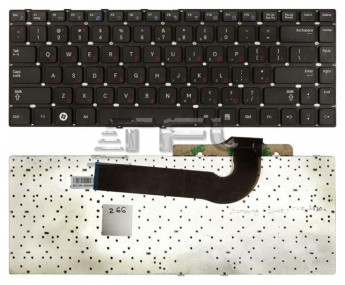 <!--Клавиатура для ноутбука Samsung Q430 QX410 SF410 (черная)-->
