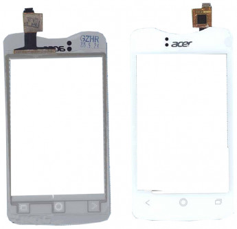 <!--Сенсорное стекло (тачскрин) для Acer Liquid Z3 Z130 (белый)-->