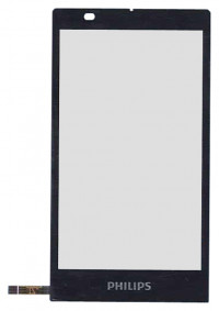 <!--Сенсорное стекло (тачскрин) для Philips Xenium X809 (черный)-->
