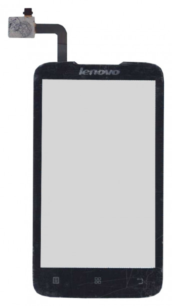 <!--Сенсорное стекло (тачскрин) для Lenovo A316i (черный)-->