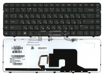 <!--Клавиатура для ноутбука HP Pavilion dv6-3000 с подсветкой (черная)-->